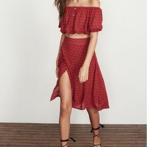 Faithful the Brand Mahon wrap midi skirt in Venice print size 6